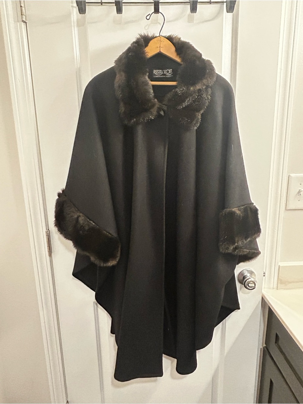 Russell Scott Vintage Black Throw Jacket